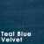 Teal Blue - Velvet